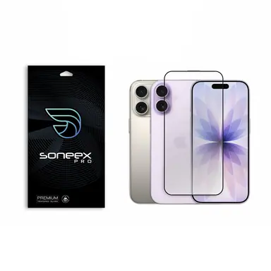 Захисне скло Soneex Pro для iPhone 16 Pro/17 2.5D Full Screen (Black)