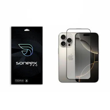 Захисне скло Soneex Pro для iPhone 16 Pro Max 2.5D Full Screen (Black)