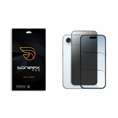 Захисне скло Soneex Pro для iPhone 17 Air 2.5D Anti Peep (Black)
