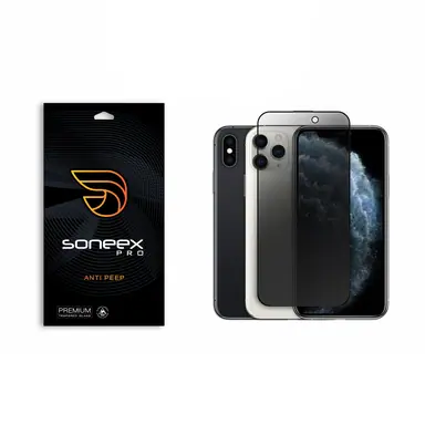 Захисне скло Soneex Pro для iPhone X/Xs/11 Pro 2.5D Anti Peep (Black)