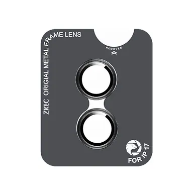 Захисне скло ZK для камери iPhone 17 Lens Protection Glass (Black)