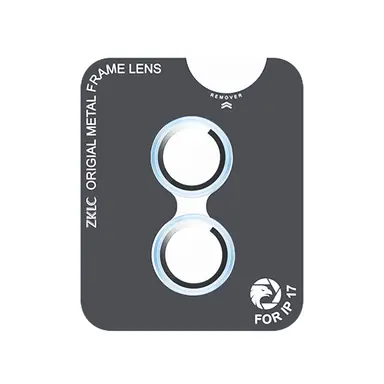 Захисне скло ZK для камери iPhone 17 Lens Protection Glass (Blue)