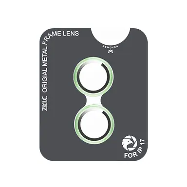 Захисне скло ZK для камери iPhone 17 Lens Protection Glass (Green)