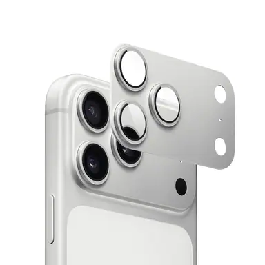 Захисне скло ZK для камери iPhone 17 Pro Max Armored Lens Protection Glass (Silver)