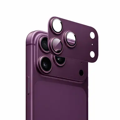 Захисне скло ZK для камери iPhone 18 Pro Armored Lens Protection Glass (Dark Cherry)