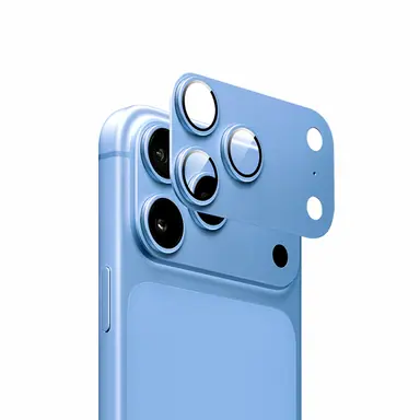 Захисне скло ZK для камери iPhone 18 Pro Max Armored Lens Protection Glass (Light Blue)