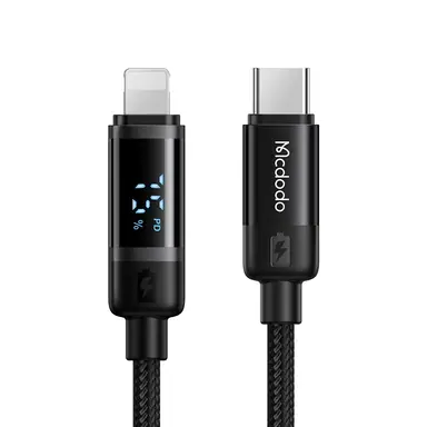 Кабель Mcdodo [CA-5210] Digital Display Data Cable USB-C to Lightning 36W 1.2m (Black)