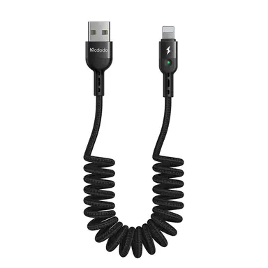 Кабель Mcdodo [CA-6410] Data Coiled Cable USB to Lightning 1.8m (Black)