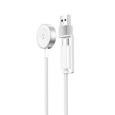 Кабель WIWU [M9] для Apple Watch to USB-С+USB Cable (White)