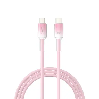 Кабель WIWU [Wi-C063] Neolink Series USB-C to USB-C 60W 1m (Pink)