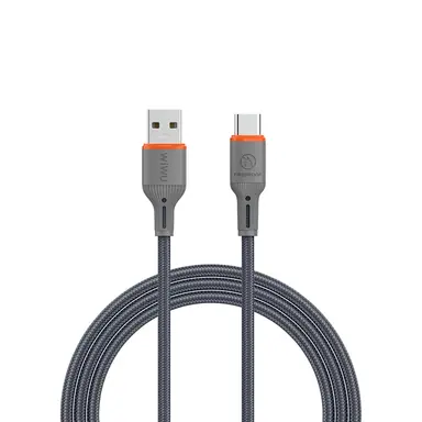 Кабель WIWU [Wi-C096] FlameGuard Series USB to USB-C 1.2m (Grey)