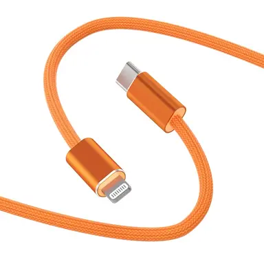 Кабель WIWU [Wi-C100] Data Cable Essen Series USB-C to Lightning 27W 1.5m (Orange)