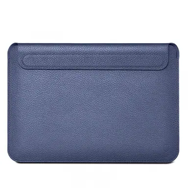 Конверт WIWU для MacBook Pro 16" M5 | M4 | M3 | M2 | M1 [2021-2026] Skin Pro Geniunie Leather Sleeve Series (Navy Blue)