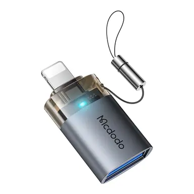 Перехідник Mcdodo [OT-7390] LED USB2.0 to Lightning (Black)