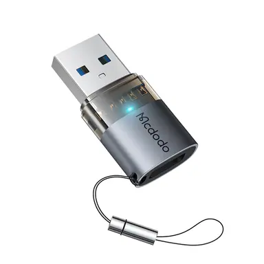 Перехідник Mcdodo [OT-7580] LED USB-C to USB3.0 (Black)