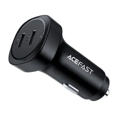 Прикурювач ACEFAST [B2] Dual Fast Charger Series 2xUSB-C 3A 72W (Black)