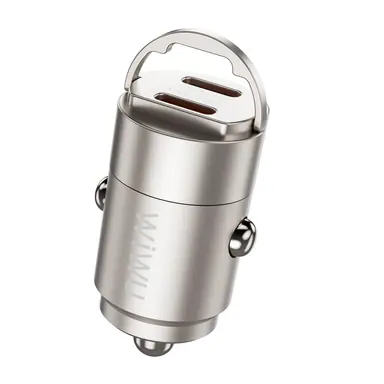 Прикурювач WIWU [Wi-QC029] Nano Car Charger 2xUSB-C 30W (Titanium)