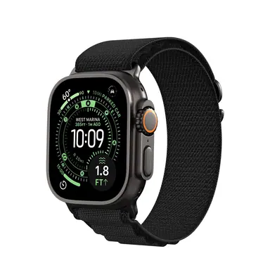 Ремінець DUX DUCIS для Apple Watch 42/44/45/46/49mm GS Series [with Black Hardware] (Black)