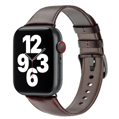 Ремінець WIWU [Wi-WB003] для Apple Watch 42/44/45/49mm Crazy Horse Leather Band Series (Coffee)