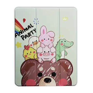 Чохол Comma для iPad Air 13" M4 | M3 | M2 [2024-2026]/iPad Pro 12.9" [2020-2022] Lingos Case with Pen Holder Series (Animal Party)