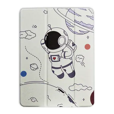 Чохол Comma для iPad Air 13" M4 | M3 | M2 [2024-2026]/iPad Pro 12.9" [2020-2022] Lingos Case with Pen Holder Series (Spaceman)