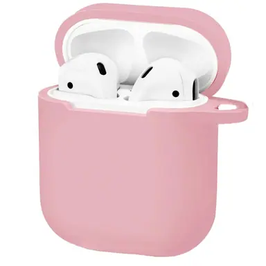 Чохол Devia для AirPods 2 Naked Silicone with Loophole Series (Pink)