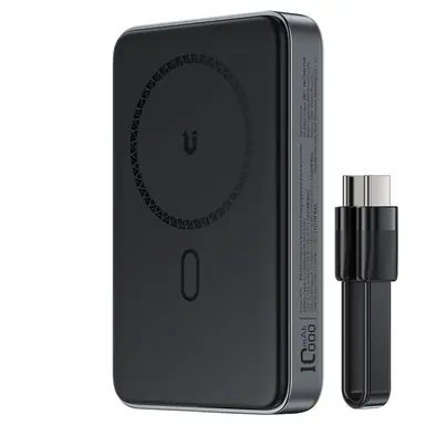 PowerBank ACEFAST [M10] Magnetic Fast Wireless Charger 10000mAh PD30W [with USB-C cable 12cm] (Black)