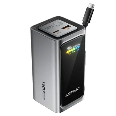 PowerBank ACEFAST [M33] Fast Charger 20000mAh PD 100W [with USB-C cable] (Grey)