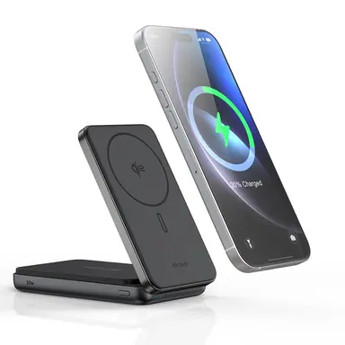 PowerBank Mcdodo [MC-6310] Qi2 Magnetic 2in1 Wireless Foldable Phone Stand 10000mAh 20W (Black)