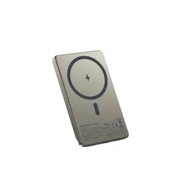PowerBank WIWU [Wi-P019] Magnetic Ultra-Thin Power Bank 5000mAh 15W (Titanium)