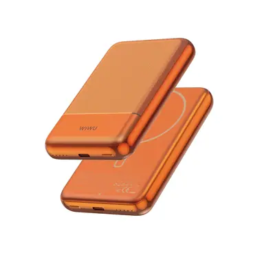 PowerBank WIWU [Wi-P089] Silver Seraph Alloy Unibody Power Bank 10000mAh 20W (Orange)