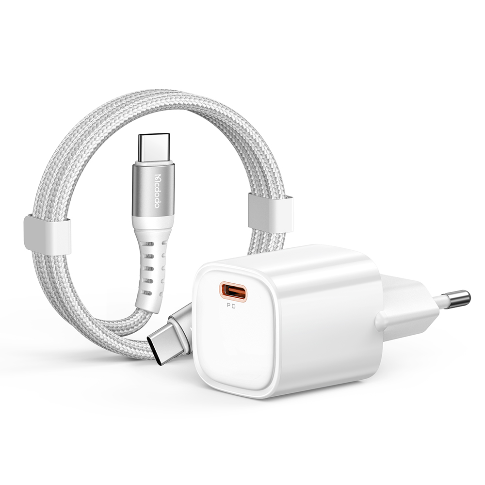 Адаптер Mcdodo [CH-0082] PD Fast Charger 30W [with cable USB-C] (White)