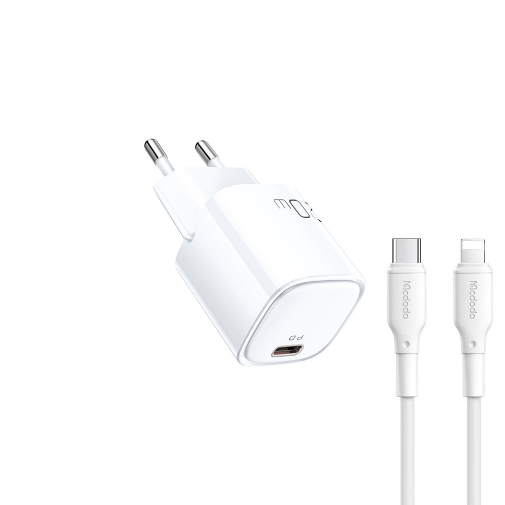 Адаптер Mcdodo [CH-4690] PD Fast Charger 20W [with cable Lightning] (White)