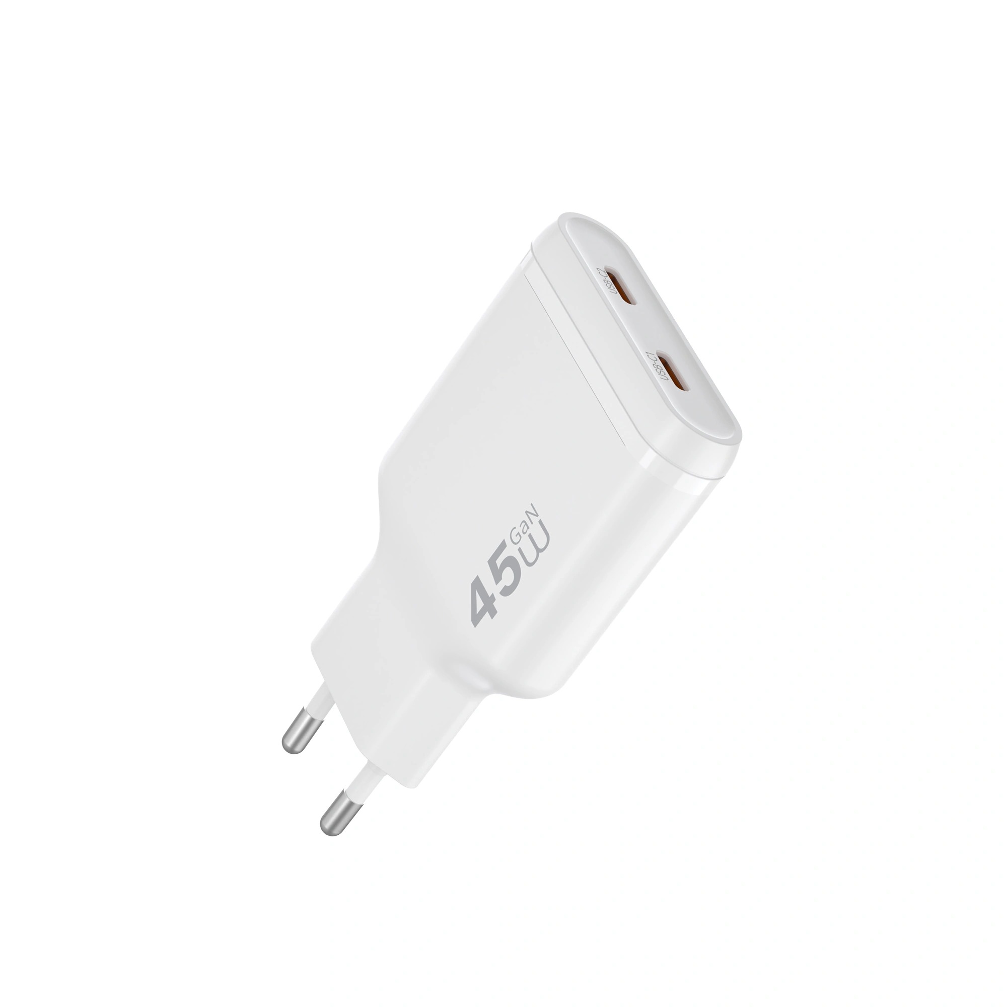 Адаптер WIWU [Wi-G034] Essen Slim Ultra GaN Fast Charger 2xUSB-C 45W (White)