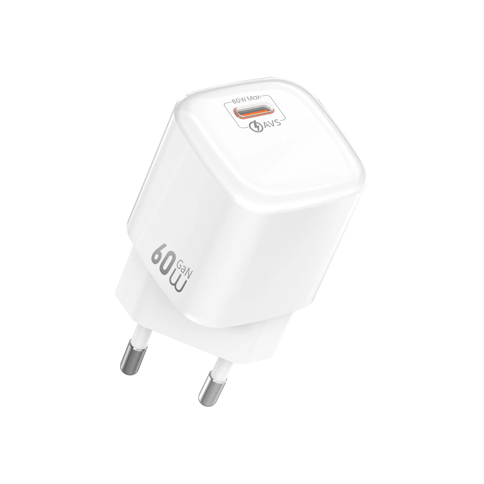 Адаптер WIWU [Wi-G037] Jade Dynamic GaN Fast Charger USB-C 60W (White)