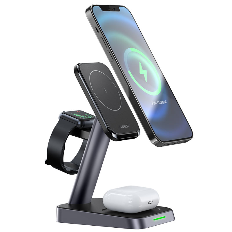 Бездротова Зарядка ACEFAST [E3] Desktop Charging Stand 3in1 Series (Black)