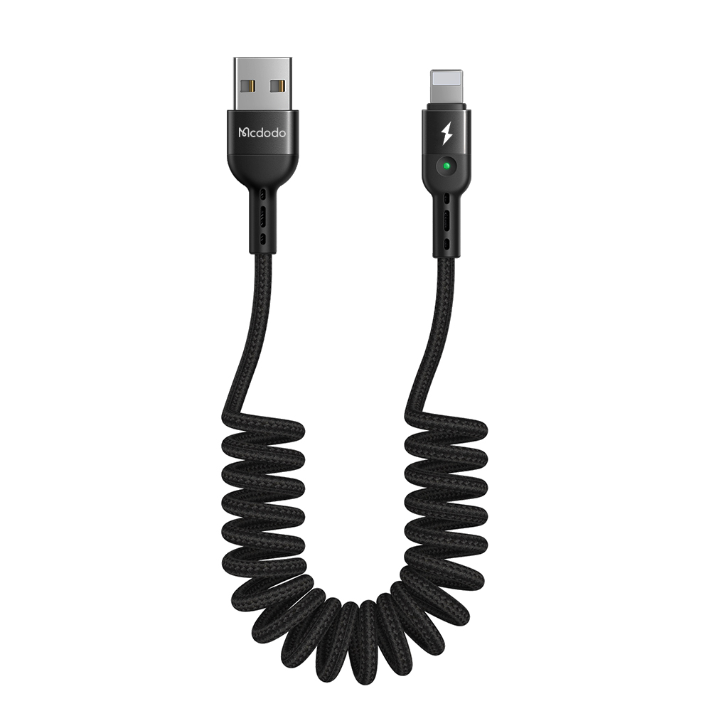 Кабель Mcdodo [CA-6410] Data Coiled Cable USB to Lightning 1.8m (Black)