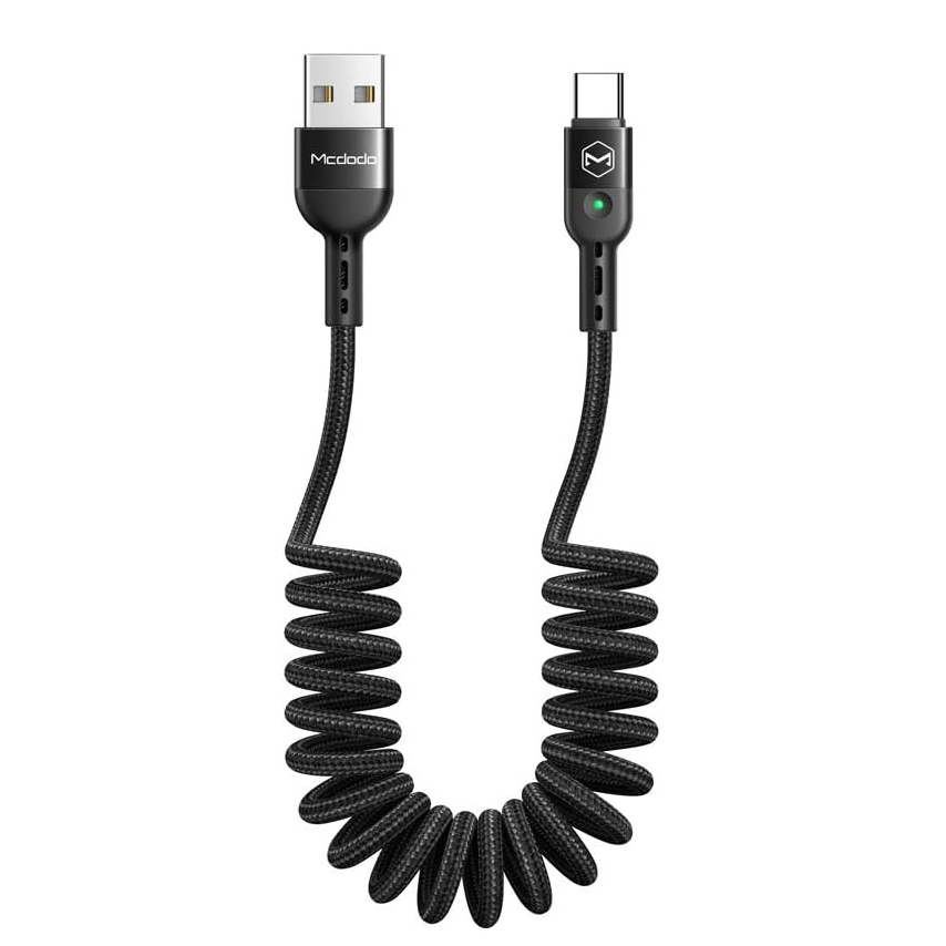 Кабель Mcdodo [CA-6420] Data Coiled Cable USB to USB-C 1.8m (Black)