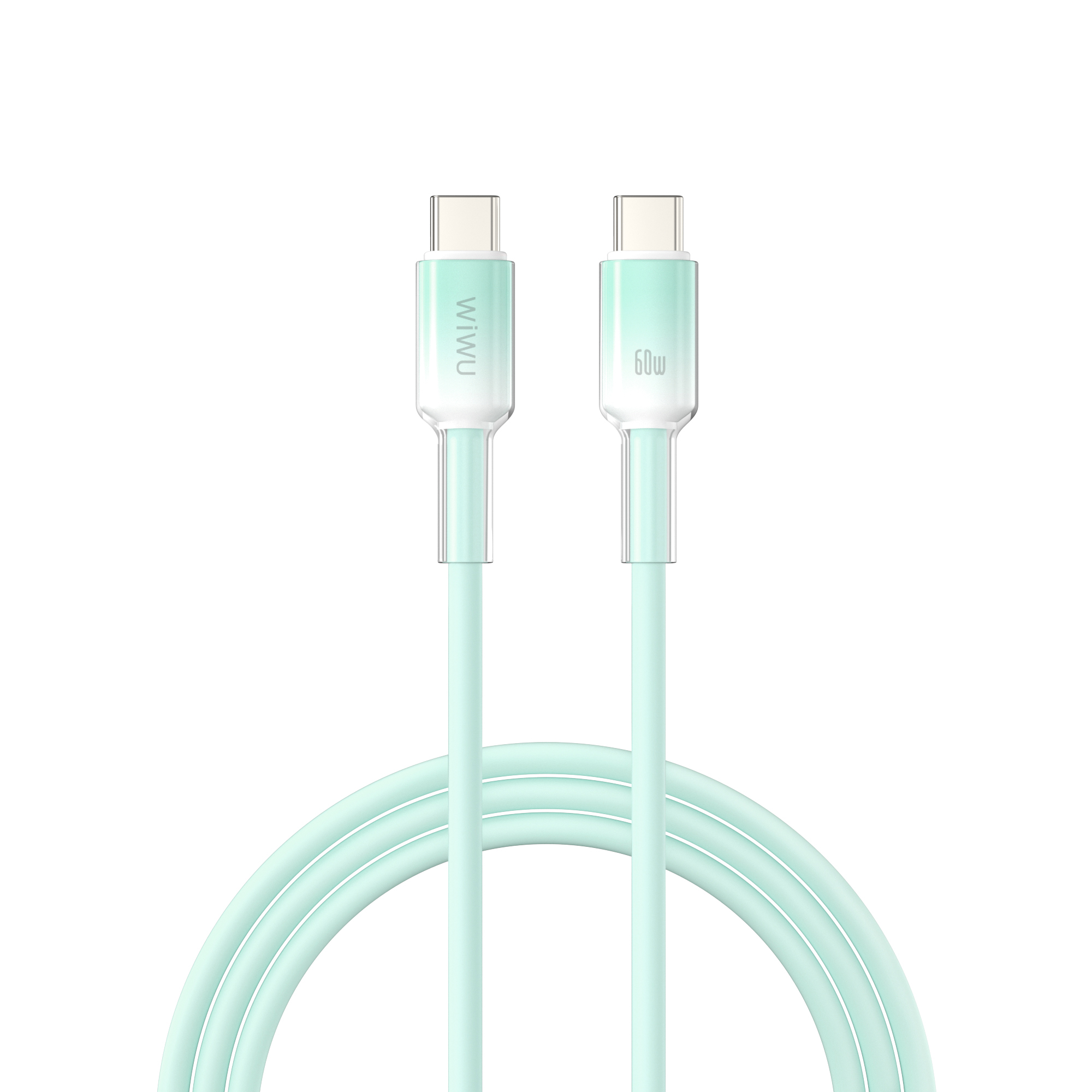 Кабель WIWU [Wi-C063] Neolink Series USB-C to USB-C 60W 1m (Green)