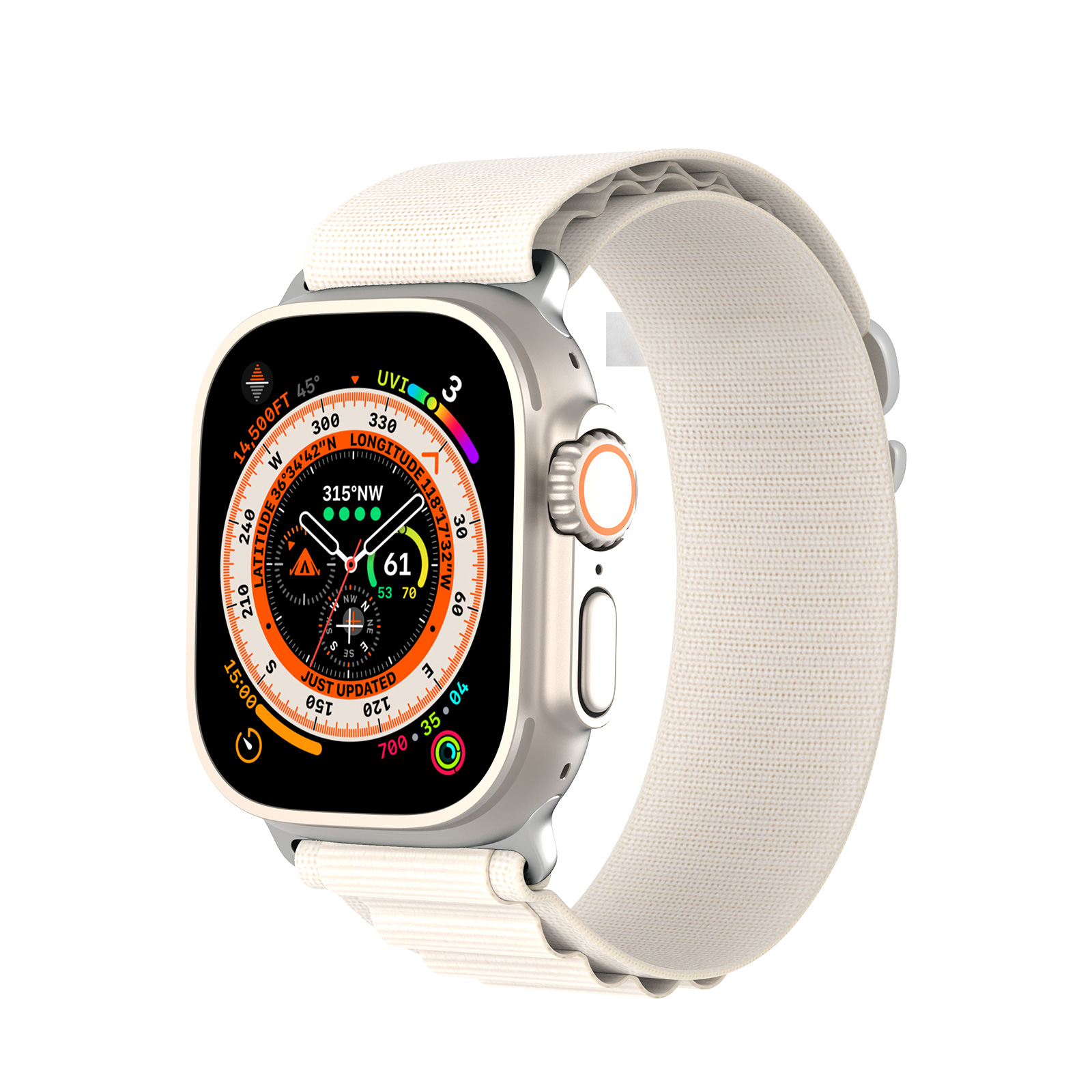Ремінець DUX DUCIS для Apple Watch 38/40/41/42mm [Gen10/11] GS Series (Starlight)