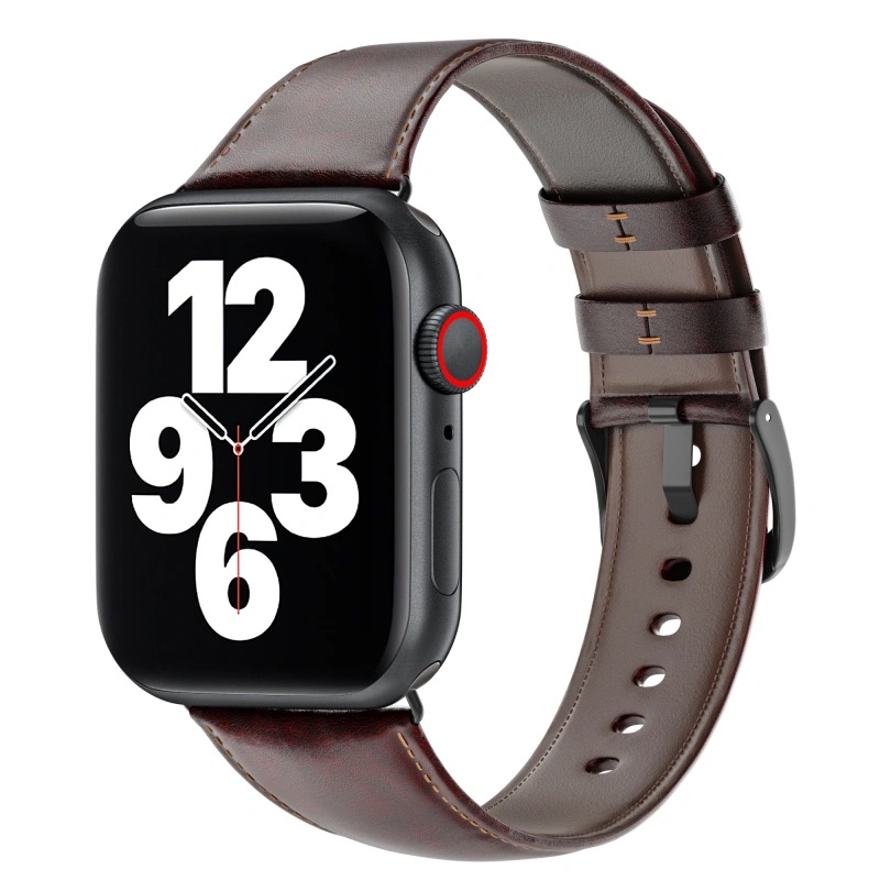 Ремінець WIWU [Wi-WB003] для Apple Watch 42/44/45/49mm Crazy Horse Leather Band Series (Coffee)