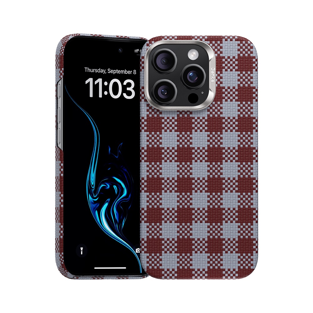 Чохол Benks для iPhone 15 Pro Max Magnetic Kevlar ArmorVichy Series (Red)
