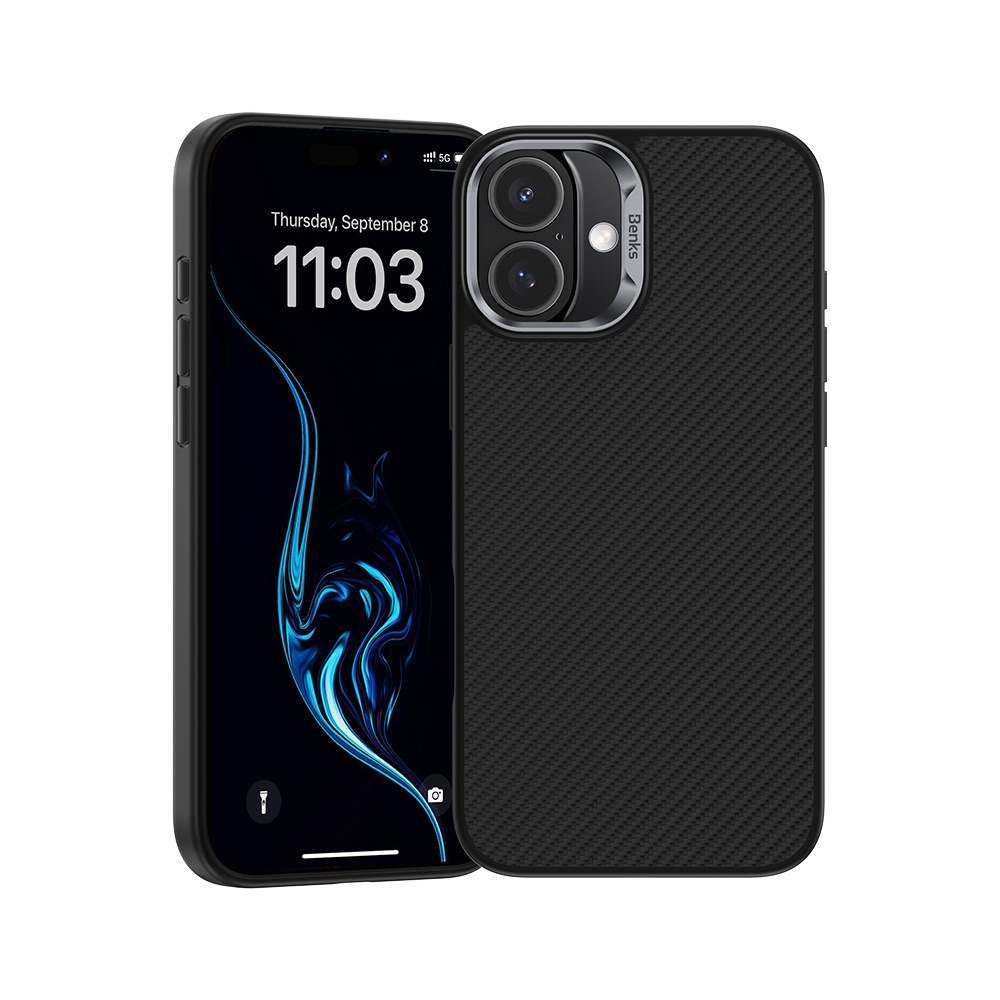 Чохол Benks для iPhone 16 Magnetic ArmorPro Kevlar Series (Black)
