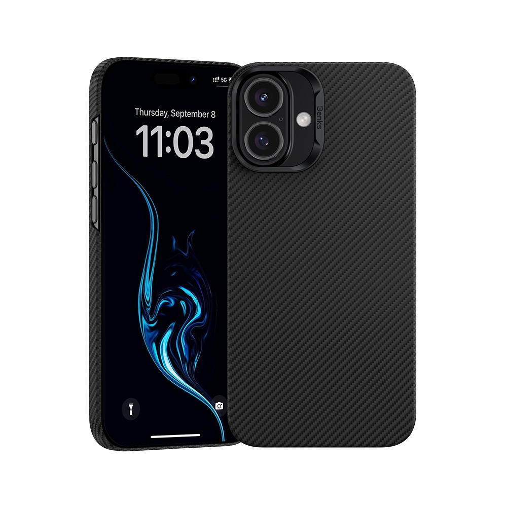 Чохол Benks для iPhone 16 Plus Magnetic ArmorAir Kevlar Series (Black)