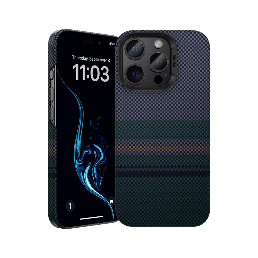 Чохол Benks для iPhone 16 Pro Magnetic ArmorAir Kevlar Aurora Series (Black)