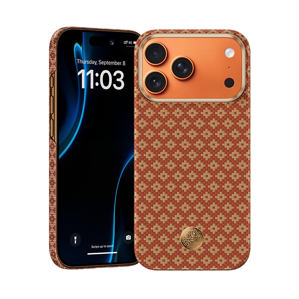 Чохол Benks для iPhone 17 Pro Max Magnetic ArmorAir Kevlar ArmorGrid Series (Fortune Orange)