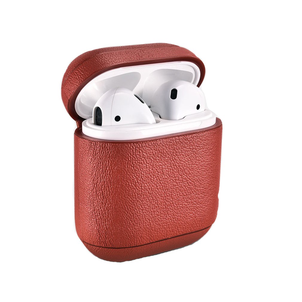 Чохол iCarer для AirPods 2 Nappa Leather Series (Red)